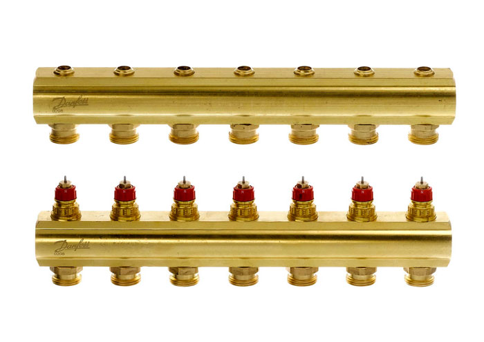 Распределительный коллектор Danfoss FHF без расходомеров