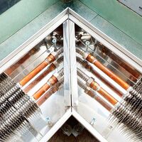 Подключение углового внутрипольного конвектора