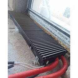 Крепление внутрипольного конвектора к полу