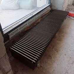 Отступ конвектора от окна