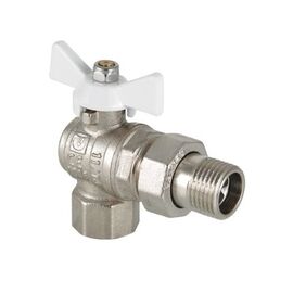 Valtec VT.228.NW Кран радиаторный угловой с американкой, Размер: 1/2