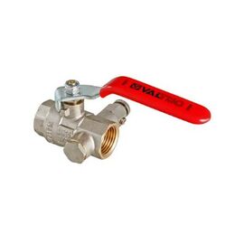 Valtec VT.245.N Кран шаровой VALTEC BASE с дренажем и воздухоотводчиком, Размер: 1/2