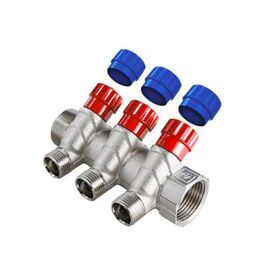 Valtec VTc.560.N Коллектор с регулирующими вентилями и наружной резьбой, Кол-во выходов: 2 выхода, Размер: 3/4 на 1/2