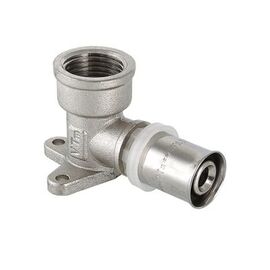 Valtec VTm.254.N Пресс-фитинг &ndash; угольник с креплением (водорозетка), Размер: 16 на 1/2