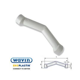 Ekoplastik Обвод раструбный, Размер: 20 мм