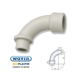 Ekoplastik фитинг полипропиленовый отвод для труб, Размер: 20 мм