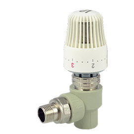 Fado PKT02 Кран радиаторный с термоголовкой, угловой