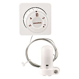 Giacomini K463  Термостатическая головка с выносной рукояткой-регулятором (Белая)