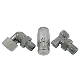 Schlosser Standart Mini 602200068  осевой комплект для подключения радиатора, Цвет: Хром, Тип подключения (разное): Осевой, Цвет: Хром, Модификация: Правый