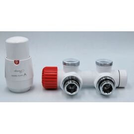 Vario Term TWINS TSGS0206CFK/P угловой комплект для подключения радиатора, Цвет: Белый, Тип подключения (разное): Угловой, Цвет: Белый, Модификация: Правый