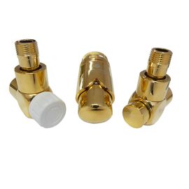 Schlosser Exclusive 601700142 осевой комплект для подключения радиатора, Цвет: Золото, Тип подключения (разное): Осевой, Цвет: Золото, Модификация: Левый