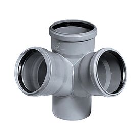 Крестовина двухплоскостная внутренней канализации Ostendorf  67* 110/110/110