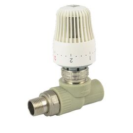 Fado PKT01 Кран радиаторный с термоголовкой, прямой