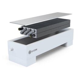 U-con NEK4 з чотирма теплообмінниками | Напольний конвектор (прородна конвекція), Ширина: 300, Висота точна: 245, Довжина точна: 1000