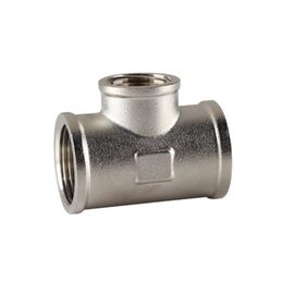 Тройник никель ASG+ (ВР-ВР-ВР), Размер: 3/4 на 1/2 на 3/4