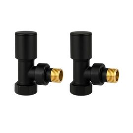 Радіаторний комплект ручний Warm Well (Чорний матовий, Кутовий)