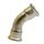 Коліно 45 F-F із нержавіючої сталі Isotubi, Розмір: 15