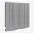 Алюмінієвий радіатор Fondital Blitz Super B4 Graphite 3r, Висота точна: 350, Довжина точна: 640