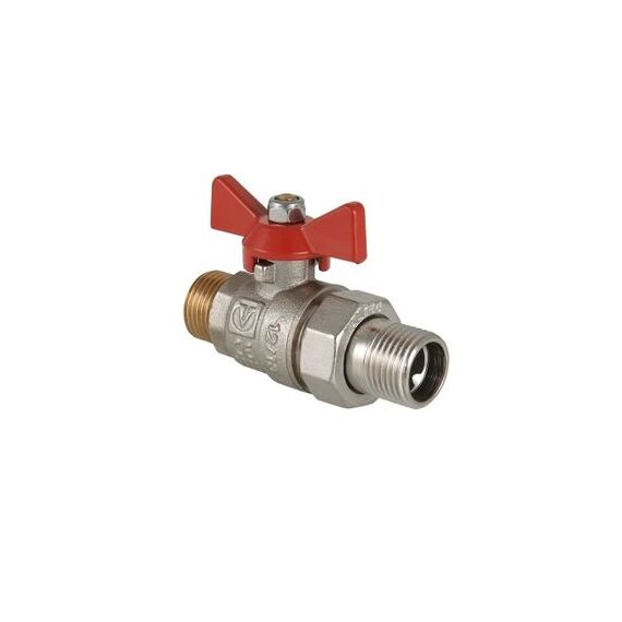 Valtec VT.226.N Кран кульовий для води Valtec Base з напівзгоном та зовнішнім різьбленням, Розмір: 1/2