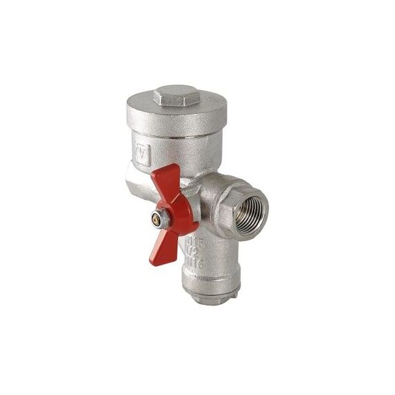 Valtec VT.298.NL Кран кульовий з вбудованим фільтром та редуктором тиску (КФРД), правий