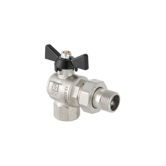 Valtec VT.328.N Кран кульовий посилений VALTEC PERFECT кутовий з напівзгоном, Розмір: 1/2