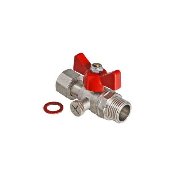 Valtec VT.806.N Кран кульовий для підключення манометра із зовнішнім різьбленням, Розмір: 1/2