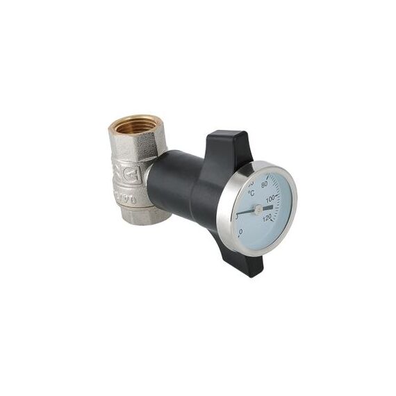 Valtec VT.808.N Кран кульовий з термометром, Розмір: 1/2