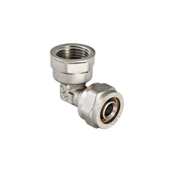 Valtec VTm.352.N Фітинг обтискний – кутник з переходом на внутрішнє різьблення, Розмір: 16х1/2