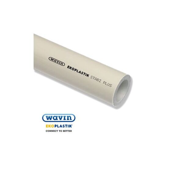 Труба поліпропіленова Труба Ekoplastik Stabi Plus (алюміній), Модификация: Алюміній, Розмір: 20 мм