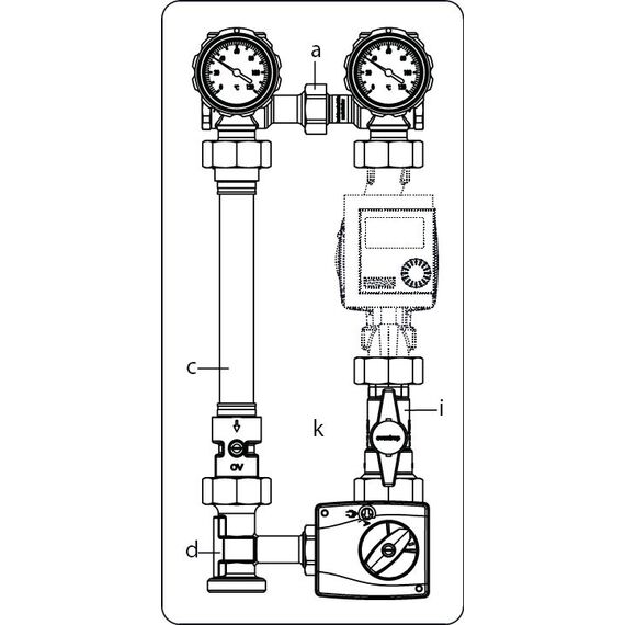 Oventrop Система обвязки котла DN 25 Regumat М3-180