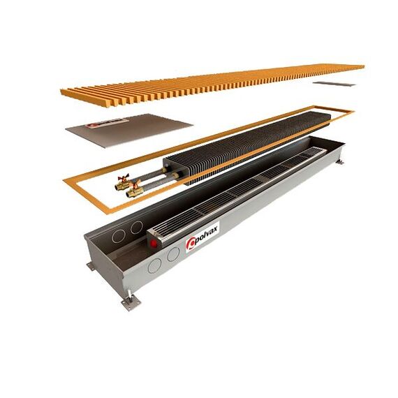 Polvax KV | Внутрипольный конвектор (принудительная конвекция)
