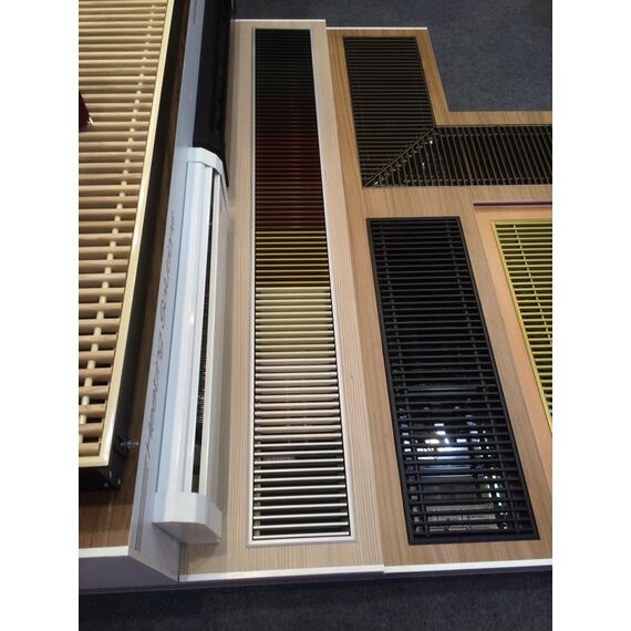 Carrera решітка для внутрішньопідлогового конвектора, Ширина: 180, Матеріал: Алюміній, Довжина точна: 1000, фото 8