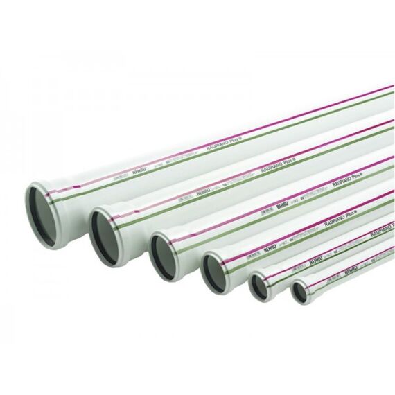 Труби безшумної каналізації Rehau Raupiano Plus, Довжина точна: 150, Розмір: 50 мм