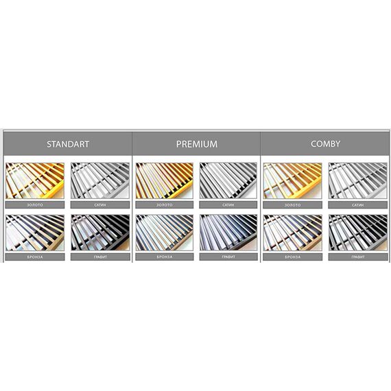 Палитра алюминиевых решеток Polvax