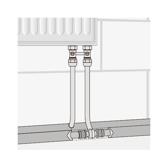 T-подібна трубка Rehau, Довжина точна: 250, Розмір: 16 мм