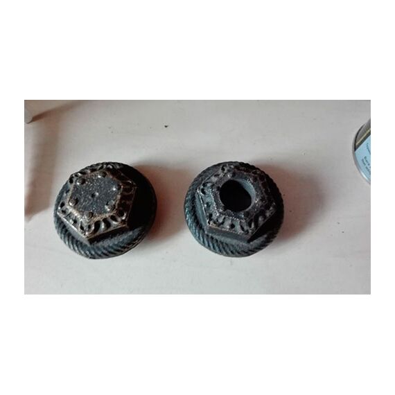 Комплект декоративных чугунных переходников с заглушкой