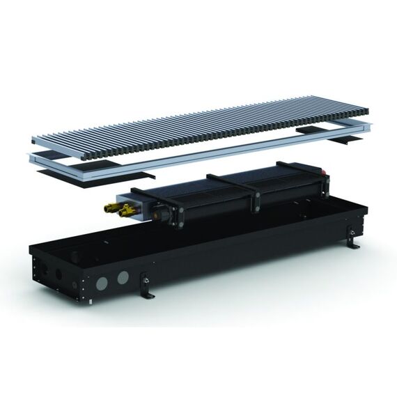 Carrera SV | Внутрипольный конвектор (принудительная конвекция), Висота точна: 120, Ширина: 280, Довжина точна: 1000