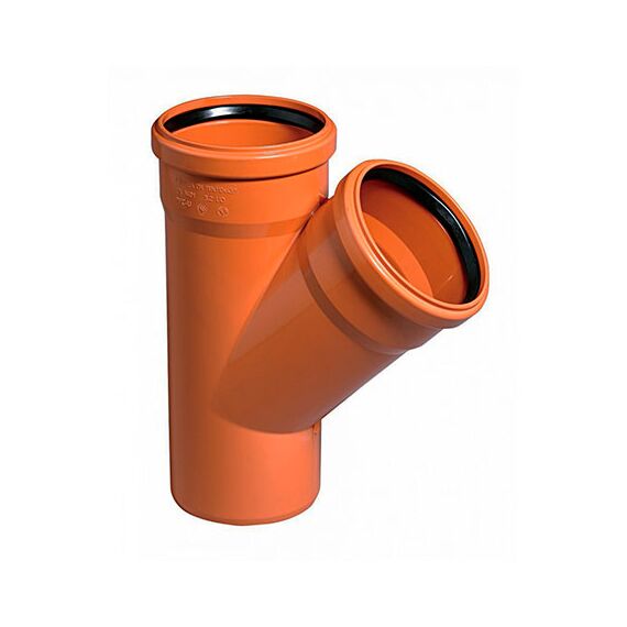 Тройник наружной канализации Ostendorf, Угол наклона: 45°, Размер: 110 мм
