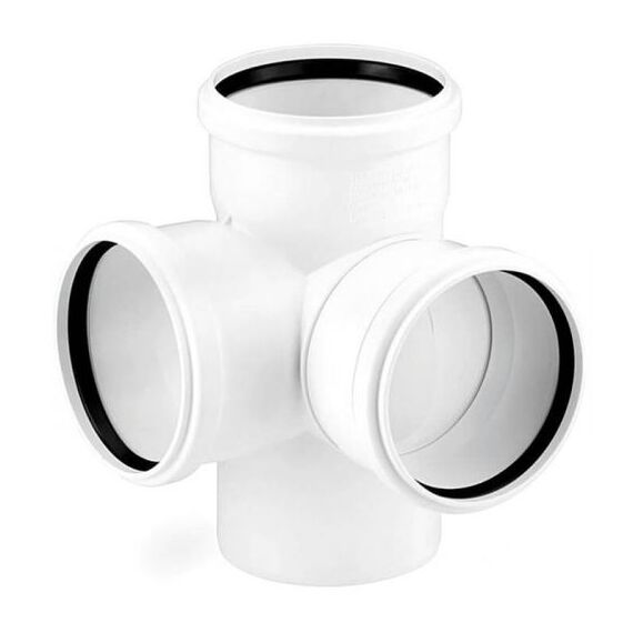 Хрестовина двоплощинна Rehau, Розмір: 110 мм