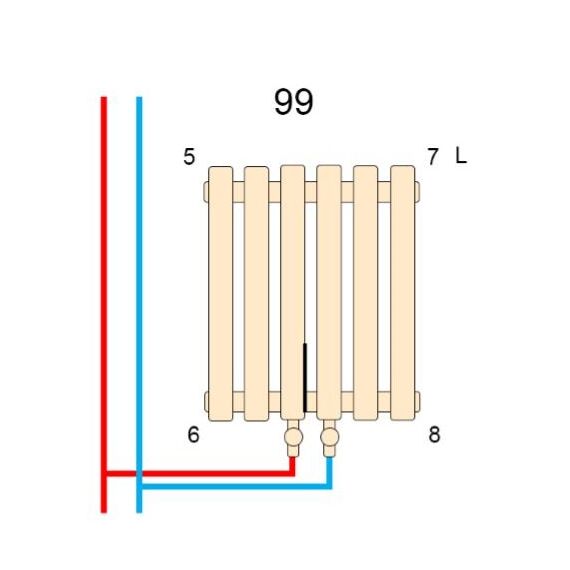 Трубчатый радиатор Betatherm Terra TV1 1800×501, фото 9