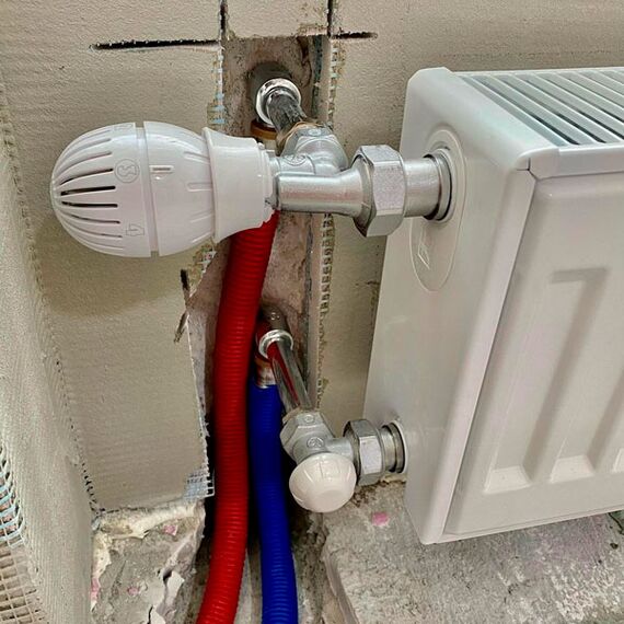 Giacomini R470F R470FX023 прямой комплект для подключения радиатора, Тип подключения (разное): Осевой