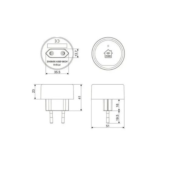 Wifi шлюз PTG10 для управлением через интернет термостатами Poer PTC10/PTC16/PTV30Wifi шлюз PTG10 для управлением через интернет термостатами Poer PTC10/PTC16/PTV30