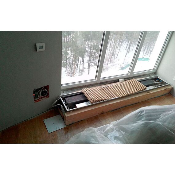 Polvax KV | Внутрішньопідлоговий конвектор (примусова конвекція), Висота точна: 67, Ширина: 230, Модель: KV, Довжина точна: 1000, фото 3