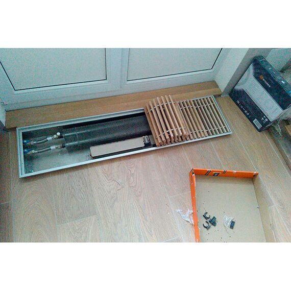 Polvax KV | Внутрішньопідлоговий конвектор (примусова конвекція), Висота точна: 67, Ширина: 230, Модель: KV, Довжина точна: 1000