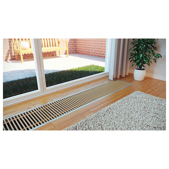 Polvax решітки для внутрішньопідлогового конвектора, Ширина: 230, Матеріал: Алюміній, Довжина точна: 1000, фото 12