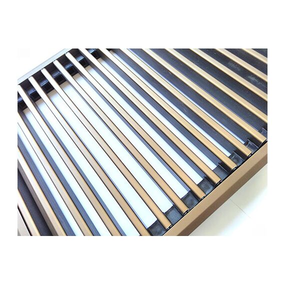 Polvax решітки для внутрішньопідлогового конвектора, Ширина: 230, Матеріал: Алюміній, Довжина точна: 1000