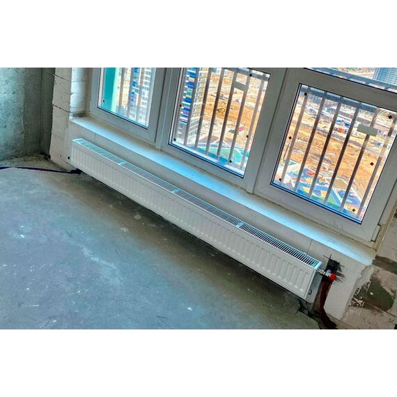 Kermi Profil | Висота 200 (низькі), Тип радіатора: 22, Висота точна: 200, Довжина точна: 600, Підключення радіатора: Бокове підключення, фото 2