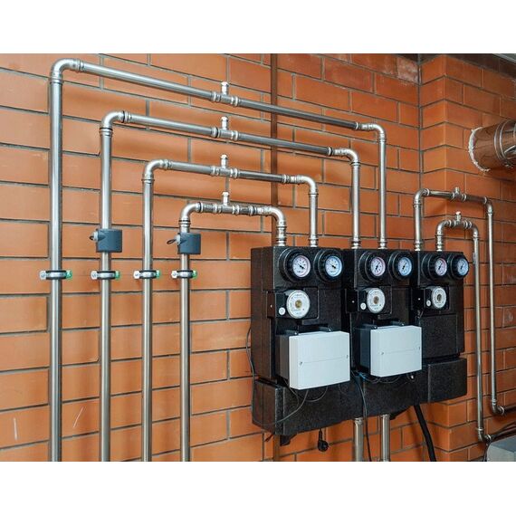 Коліно 90 F-F із нержавіючої сталі Isotubi, Розмір: 15, фото 2