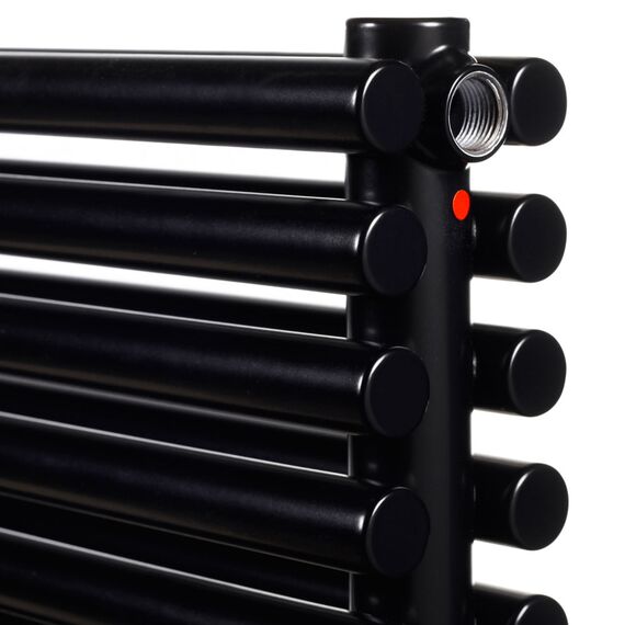 Горизонтальний радіатор Betatherm Praktikum PH2 (чорний), Колір: Чорний, Висота точна: 425, Довжина точна: 1000, Рядність: Дворядний, фото 3