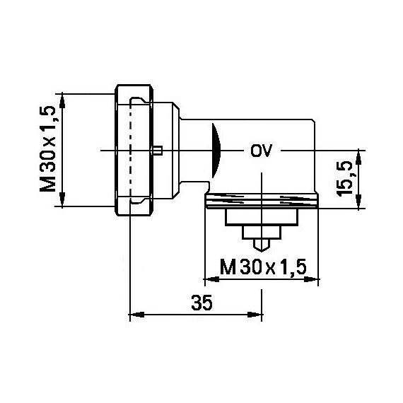 Oventrop Адаптер кутовий для термостату, фото 2
